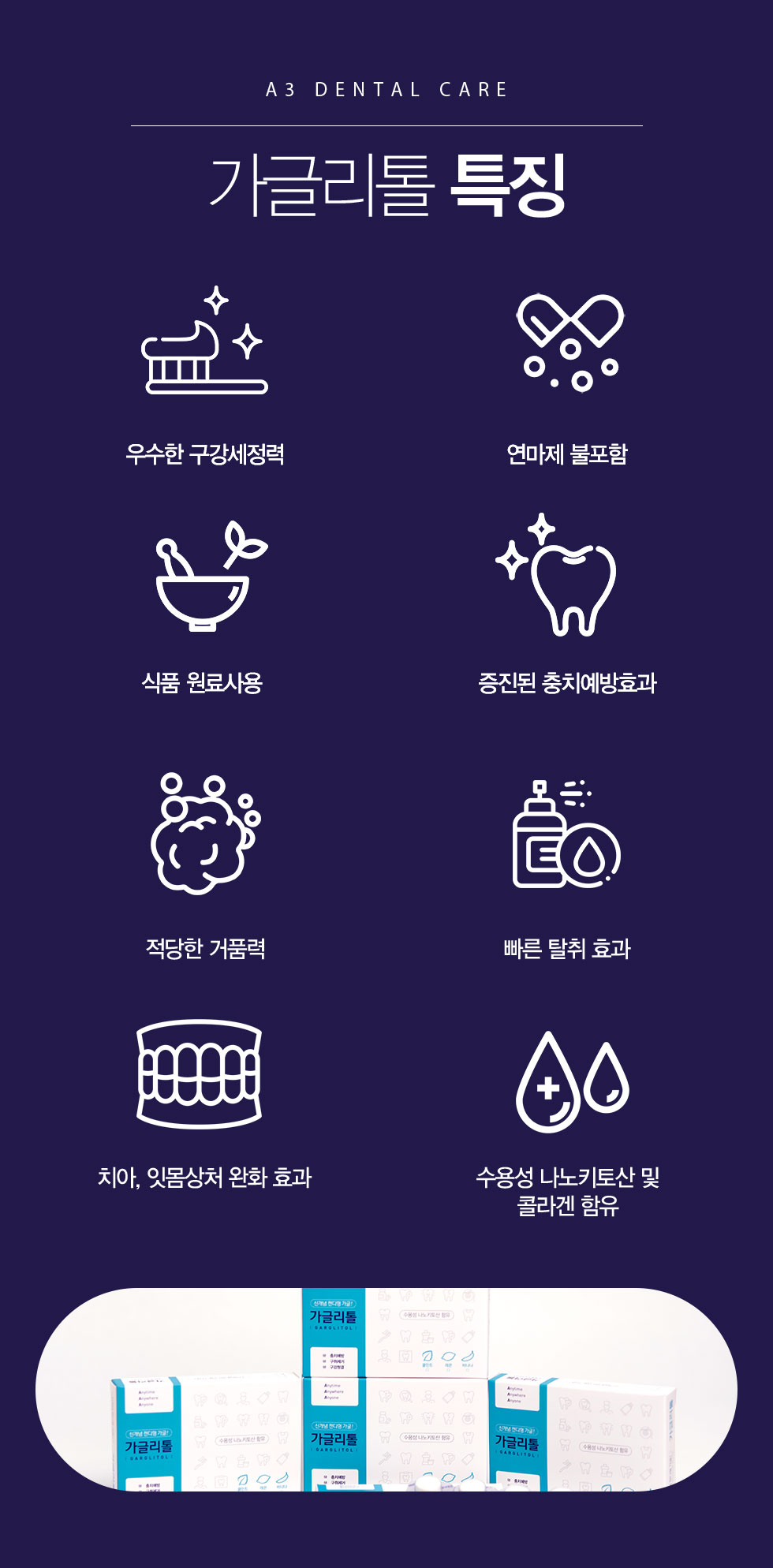 가글리톨 특징